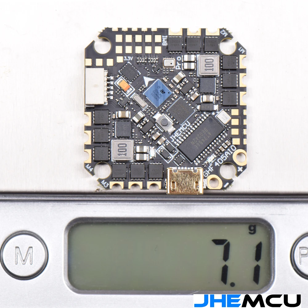 Контроллер полета JHEMCU GHF405AIO Pro 45A MPU6000 F405 25 5 х25 мм BLHELIS 4 в 1 ESC 3-6S для FPV гоночных
