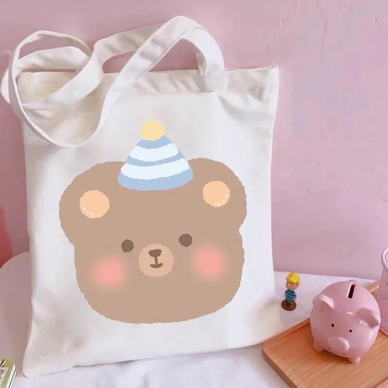 

Women Fashion Canvas Bag Cute Printed Tote Bag Women Harajuku Shopper Handbag Shoulder Shopping Funny Handbag