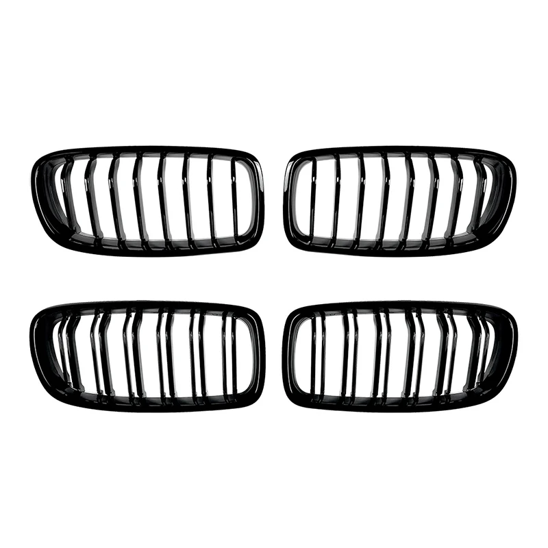 Фото Для BMW 3 серии F30 F31 F35 2013-2019 решетки капота переднего бампера с одной и двойной линией, верхние гоночные грили, аксессуар №5