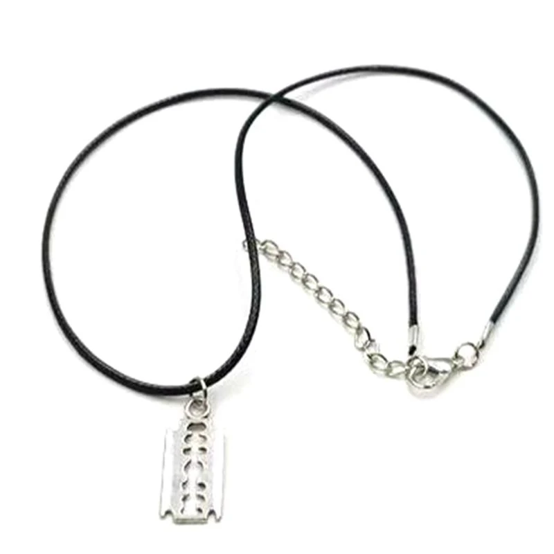 Готическое языческое сверхъестественное колье-подвеска с пентаграммой, многослойная ожерелье с лезвием и шнурком, подарок в стиле Викка, бохо, панк, хип-хоп, бижутерия.