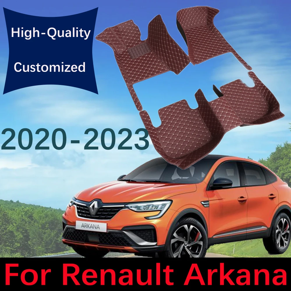 

Custom Leather Car Floor Mats For Renault Arkana Samsung XM3 2020 2021 2022 2023 Automobile Carpet Rugs Foot Pads Interior