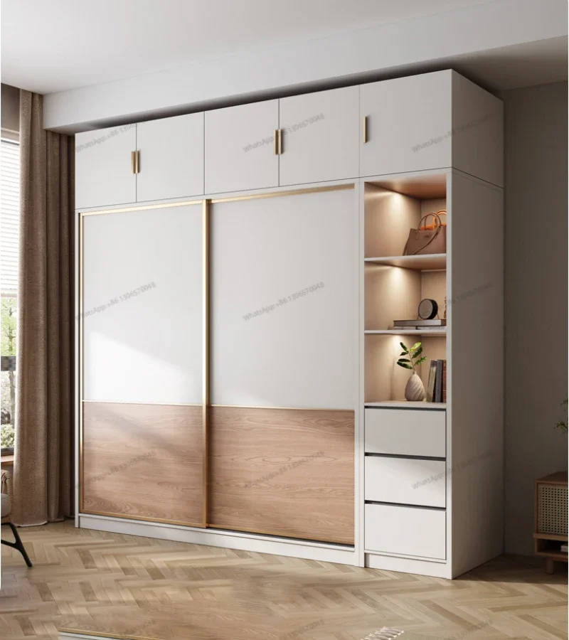 Шкаф Многослойная доска из массива дерева Бытовая спальня Маленький шкаф с