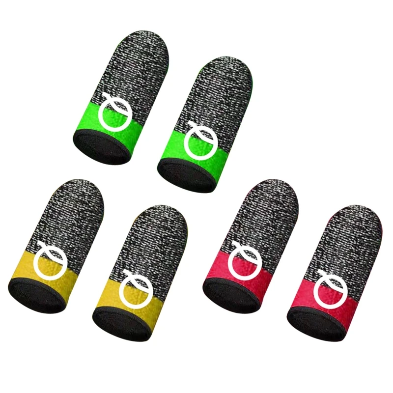 

E8BA Finger Cover Breathable Game Controller Finger Sleeve For Pubg Sweat Proof Non-Scratch Touch Screen Gaming Thumb Gloves