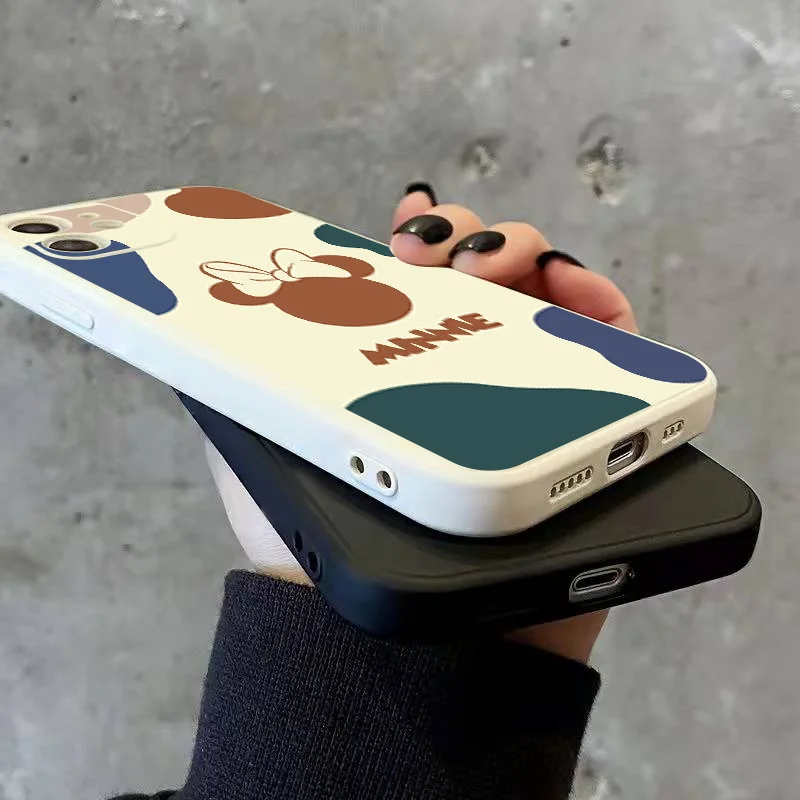 Силиконовый чехол с логотипом Микки Мауса Для iPhone 11 12 13 Pro Max Mini X XS XR MAX SE 2020 6 7 8 Plus |