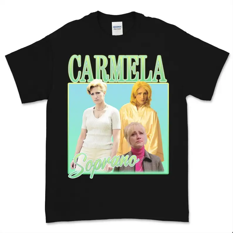 

CARMELA SOPRANO Vintage T Shirt Homage Mafia, men T-shirt, For Sopranos Fans TV