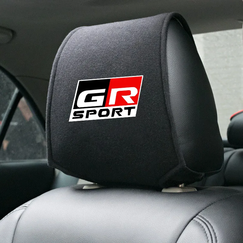 

Car Headrest Protector Case Car Headrest Cover For Toyota GR Sport Gazoo Racing Yaris 86 Corolla Hilux Supra C-HR Accessories