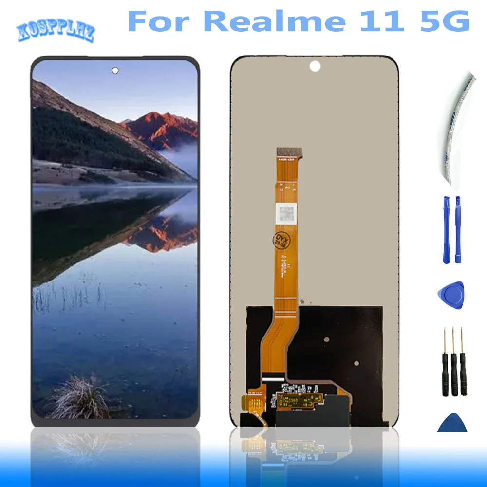 

ЖК-дисплей 6,72 дюйма для Realme 11 5G, сенсорная панель, дигитайзер в сборе, Замена + Инструменты
