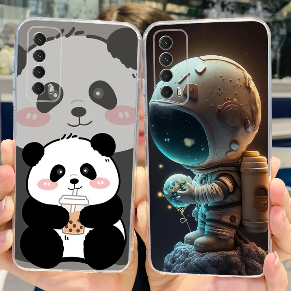 Для Huawei Y7a чехол для смартфона 2021 дюймов стильный окрашенный Чехол Мягкий