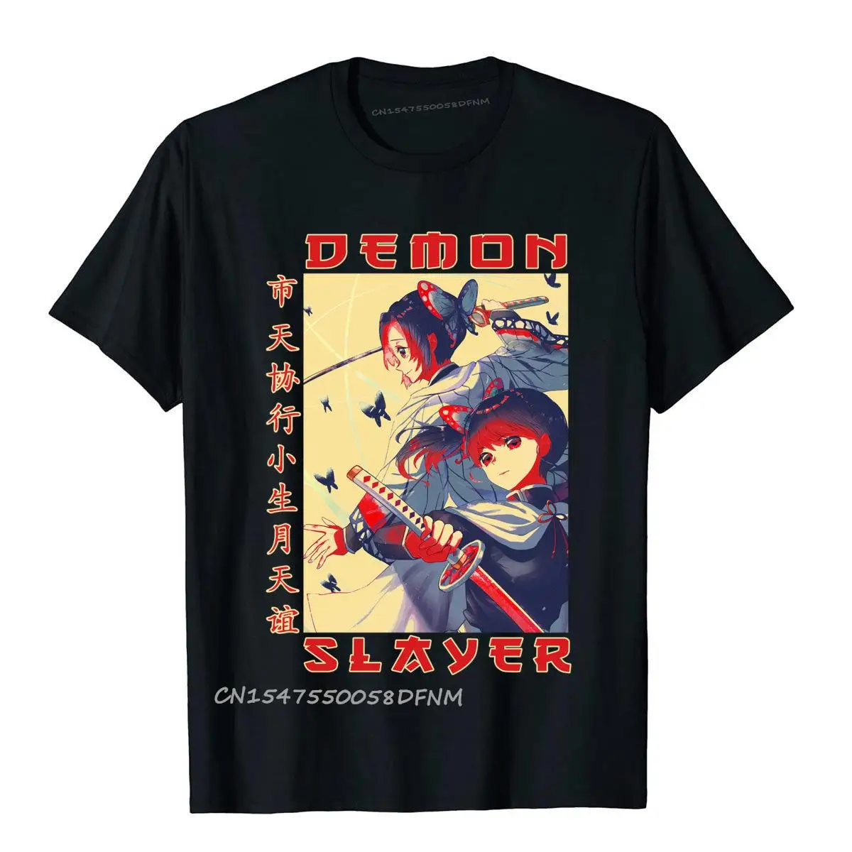 

Retro Art Classic Demon Slayer Top T-Shirts 3D Printed Slim Fit Mens Tees Outdoor Cotton Anime Tshirts