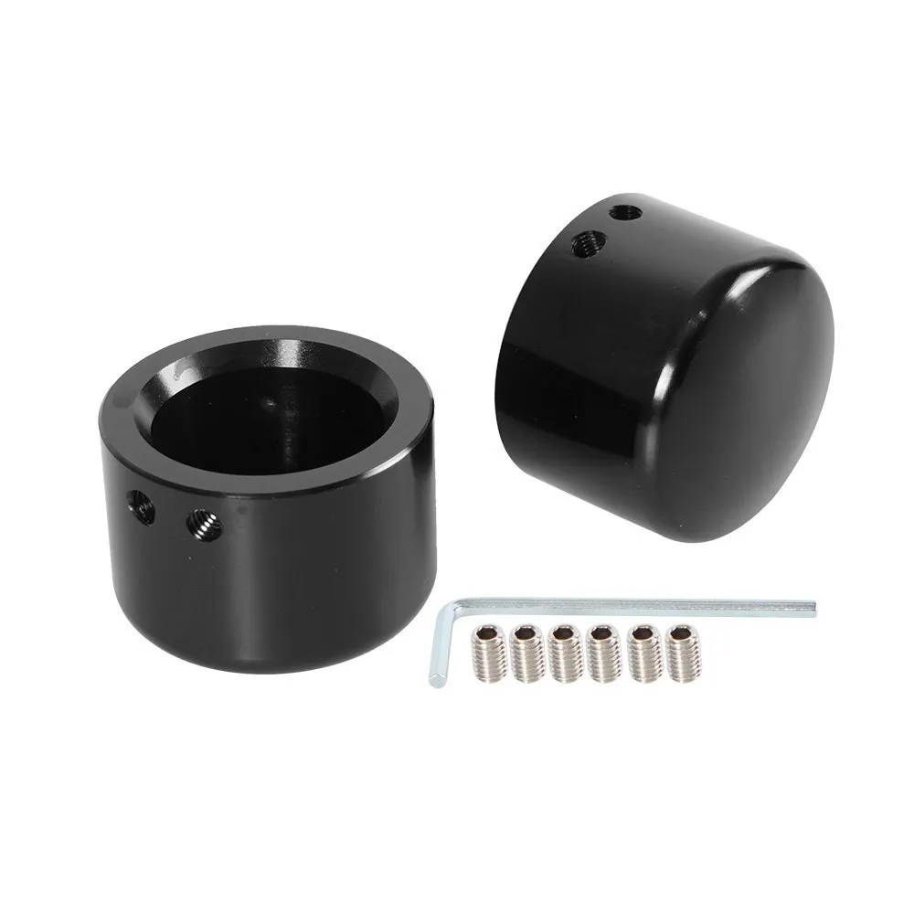 

Мотоциклетная регулируемая крышка передней оси гайки болта для Harley Sportster 883 1200 Dyna VRSCA V Rod 02-06 CVO Softail черные детали