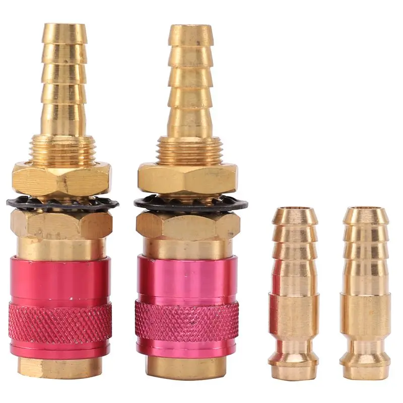 

2Pcs/Set 8Mm Quick Connector Fittings Water Cooled & Gas Adapter Fitting Hose For TIG Welding Torch Tools Accessories