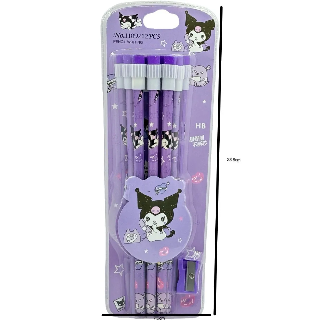 Sanrio 2Bhb карандаш Kuromi Kawaii стираемая детская ручка с героями мультфильмов