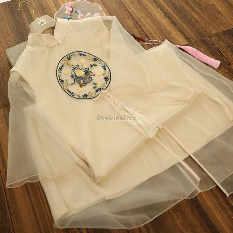 Новинка лета 2024 женское платье ханьфу в китайском стиле улучшенное элегантное