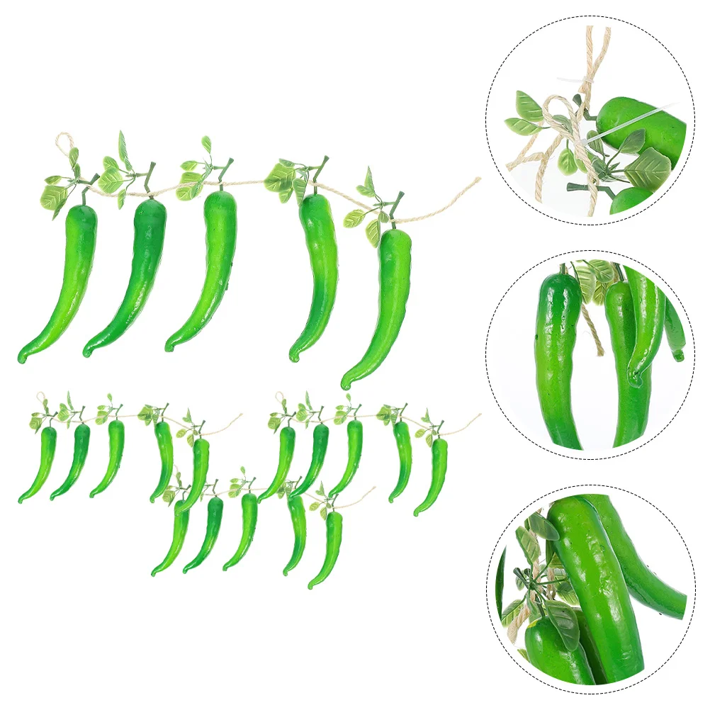 

Pepper Pendant Hanging Artificial Fake Hili Strings Window Artificiales Decorativas Simulation Pendants String Dry Wall Ornament