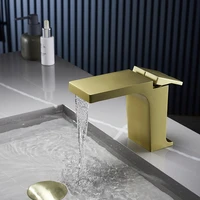 gunmetalmatt blackchromebrushed gold brass bathroom faucet hot and cold sink water mixer single hole 2 handle deck mount tap