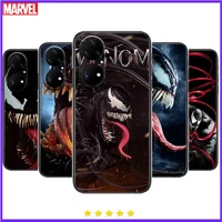 2022 marvel venom phone case for huawei p50 p40 p30 p20 10 9 8 lite e pro plus black etui coque painting hoesjes comic fas