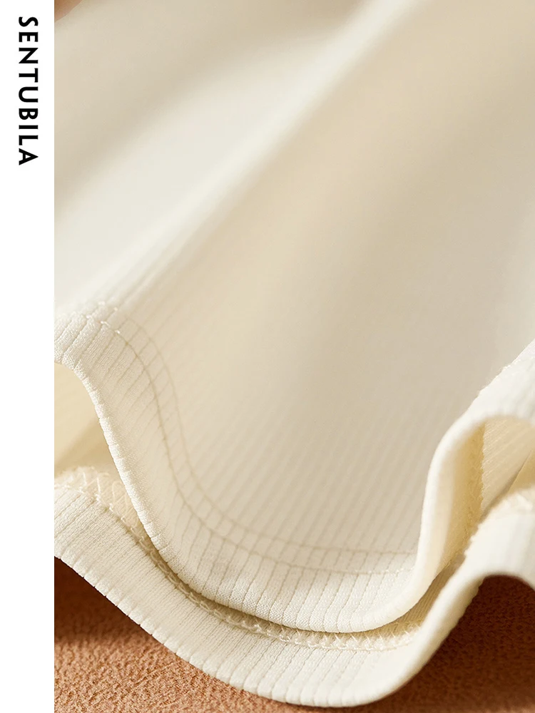 Женский спортивный костюм Sentubila Повседневная футболка с коротким рукавом и