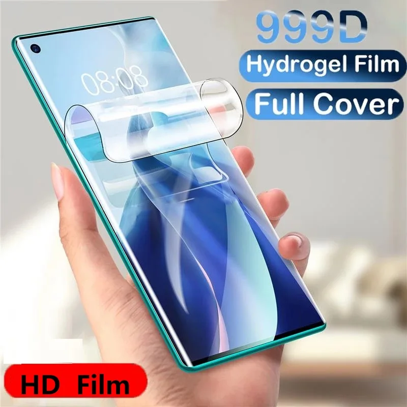 

999D Hydrogel Film For Xiaomi Mi 12 11 10 Ultra 12X 12S 11T 11X 10T Pro Screen Protector For Mi Note 10 Lite 10i 11i Not Glass