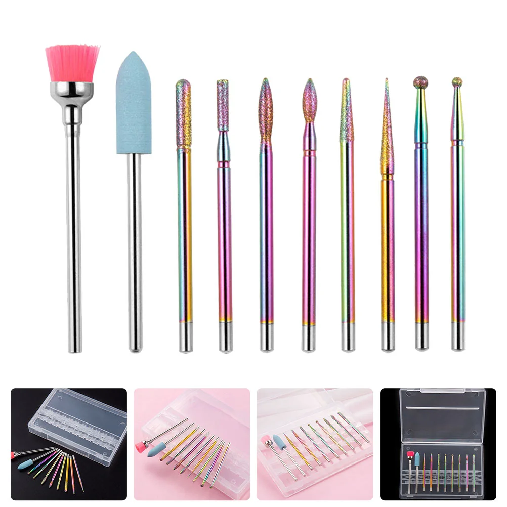

Nail Manicure Drill Bit Cuticle File Machine Tools Bits Polishing Kit Grinder Grinding Tool Electric Remover Head Pedicure