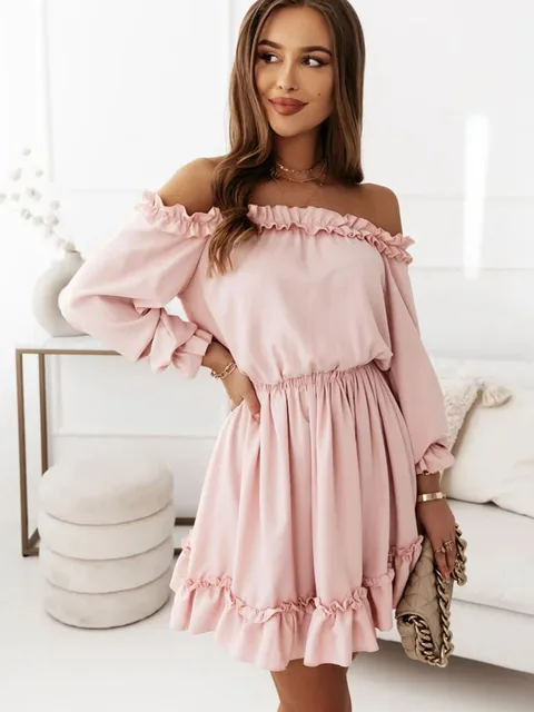 2022 Women Sexy Off Shoulder Slash Neck 
