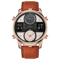 2021sport watch men big dial dual time double display reloj digital hombre sport digital watch for mence75vc