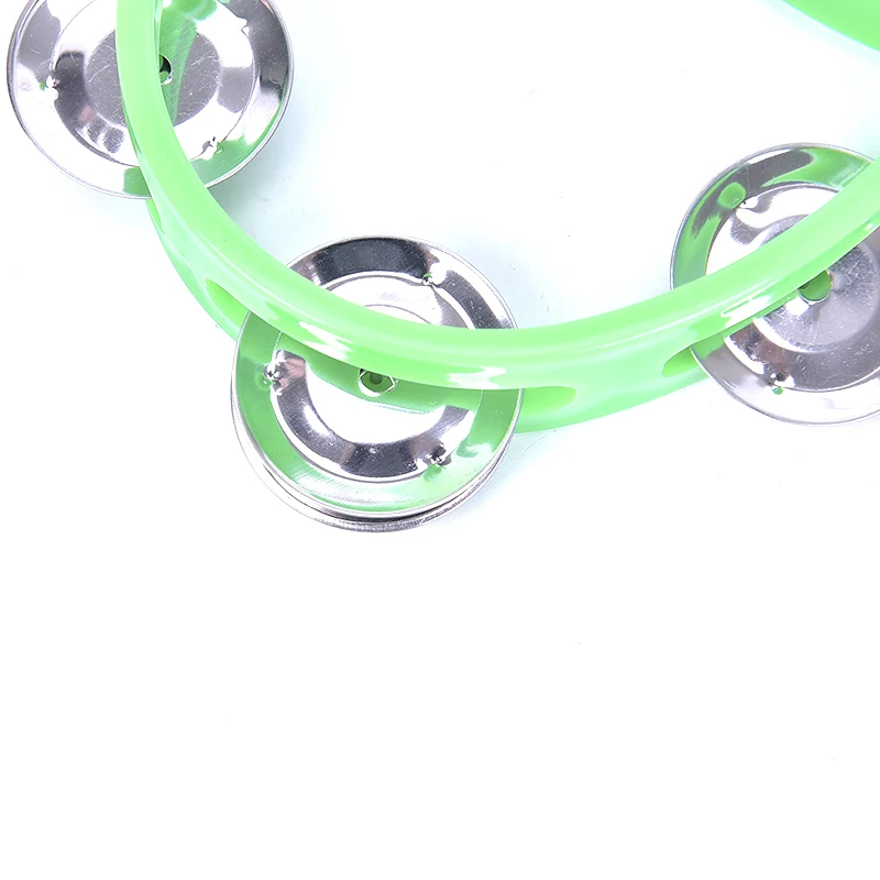 Ручной бубен металлический колокольчик пластиковая ударная игрушка для KTV Party Kid