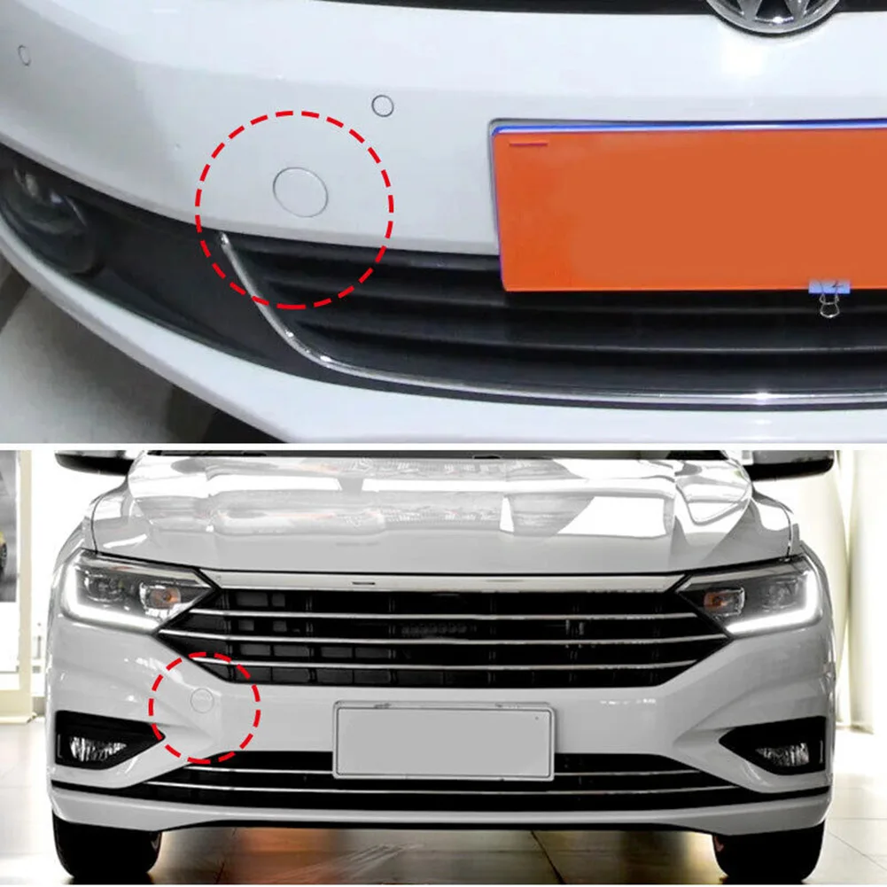 

5C6807241 1PCS Tow Eye Hook Cover Cap Front Bumper For Jetta MK6 2011 2012 2013 2014 Plastic Front Tow Eye Cover