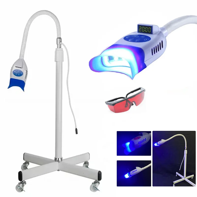 באיכות גבוהה שיניים מקצועי LED נייד לייזר נייד שיניים הלבנת מכונה עם 10 LED כחול אור למכירה