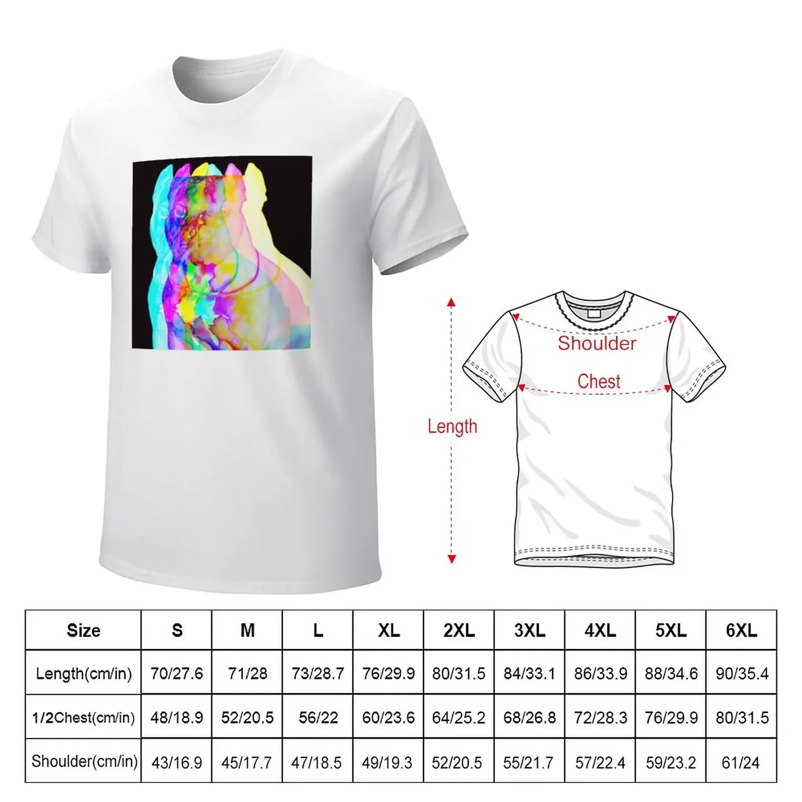 Двухцветная художественная футболка Pitbull