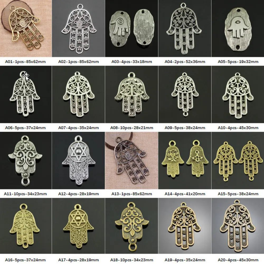 

New Arrival Lufthansa Palm Amulet Charms For Jewelry Making Gifts For Women