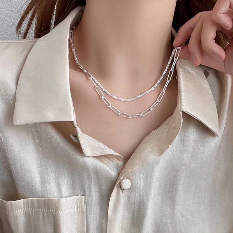 

Popular Sparkling Choker Necklace For Women Rhinestone Tennis Necklace Crystal Chain Goth Jewelry Collares Gifts Bijoux Femme