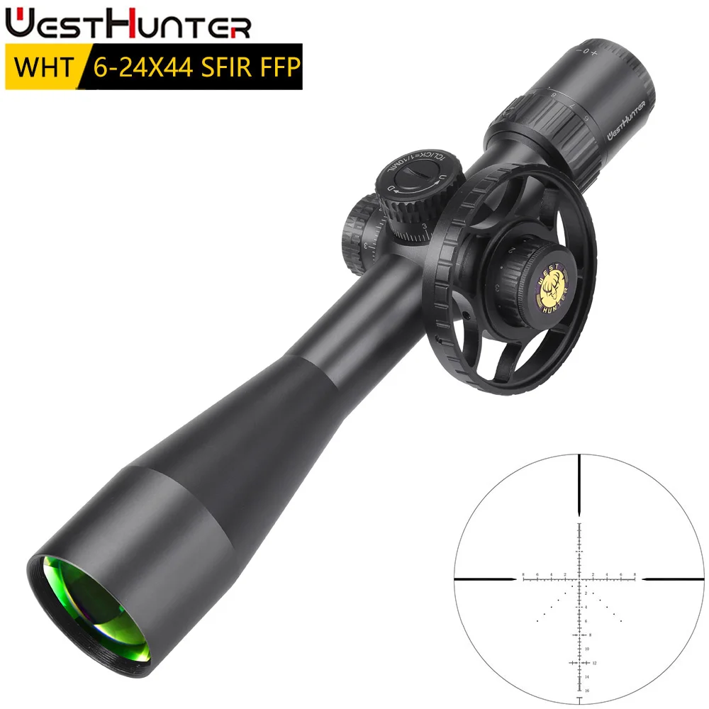 Оптический прицел WESTHUNTER WHT 6-24X44 SFIR FFP компактный с первым фокусным расстоянием