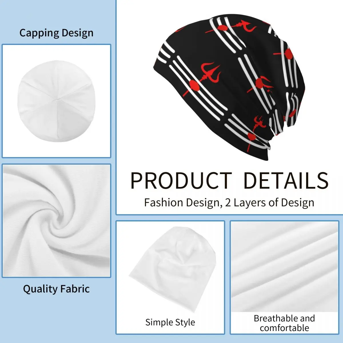 Шива Индуистский Бог Индия Линам Тришул Теплая вязаная шапка Капот Шапка Осень