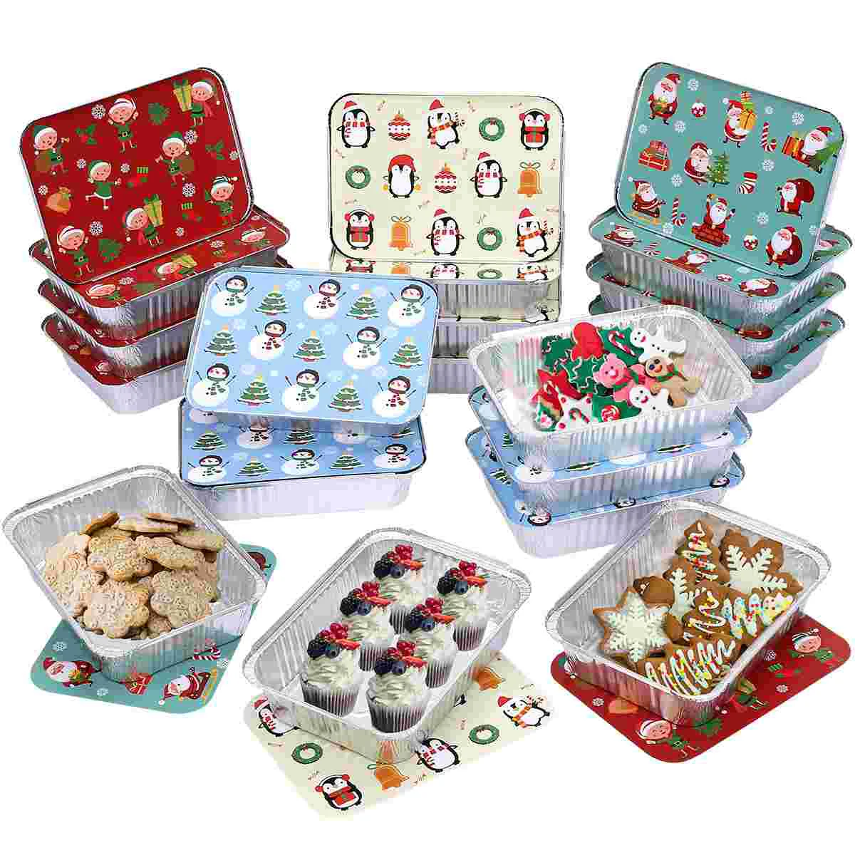 

20pcs Containers Pans Cake Container Pie Pans Containers Deep Pans