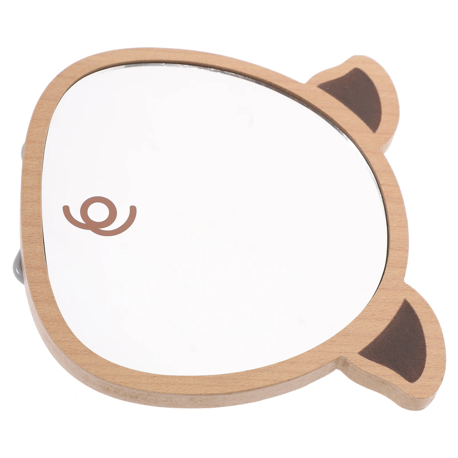 

Mirror Vanity Makeup Wooden Sided Table Travel Foldable Compact Bathroom Wood Double Make Decorative Desktop Tabletop Handheld