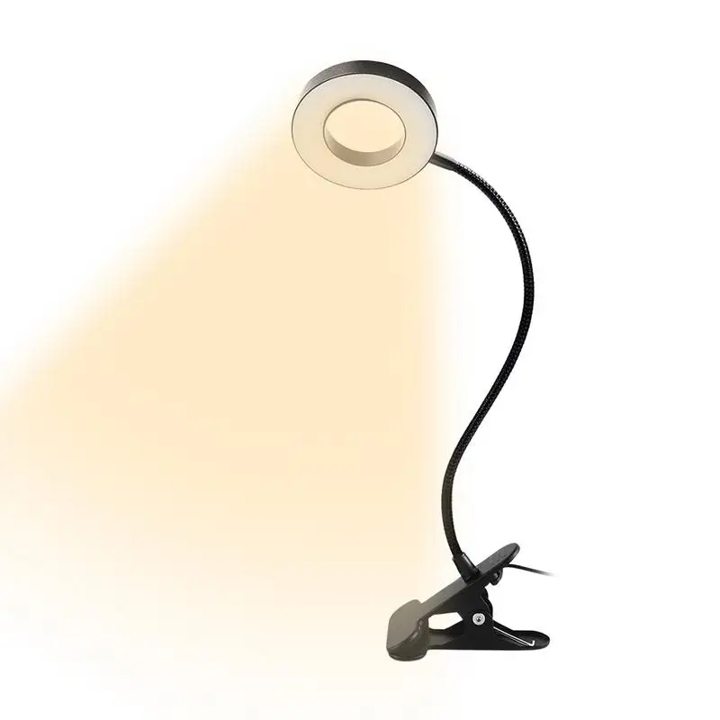 

Desktop Clip On Light Gooseneck Night Light With Eye Protection For Reading 48 LED Reading Chips 10 Lighting Modes 360-Degree