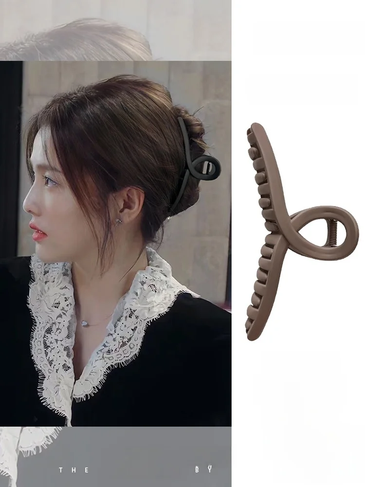 Интернет-знаменитости элегантная женская заколка с матовой ручкой новинка 2024