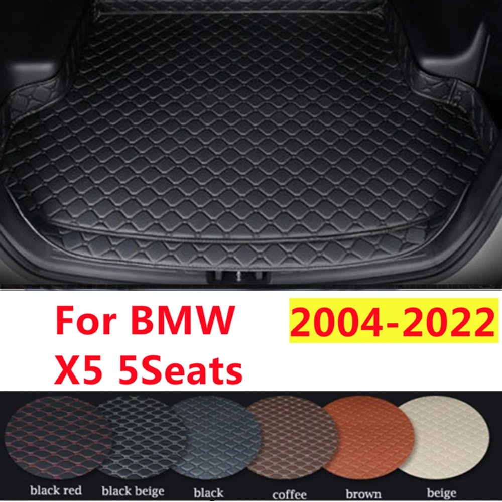 

SJ Высокая сторона на заказ подходит для BMW X5 5 мест 2004-05-2022 всепогодный водонепроницаемый автомобильный коврик для багажника авто задний грузовой лайнер крышка ковра