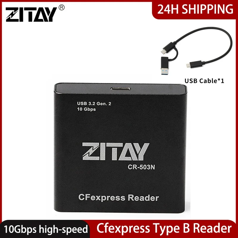 Адаптер для чтения карт памяти ZITAY CFexpress Type B USB 3.2 Gen2 10 Гбит/с R5 Z6 Z7 S1R 1DX3 Android Windows Mac OS