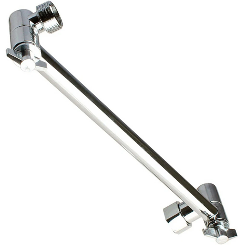 

Adjustable Copper Shower Head Extension Arm High Polished Water Point Brass Polished Extender Hardware