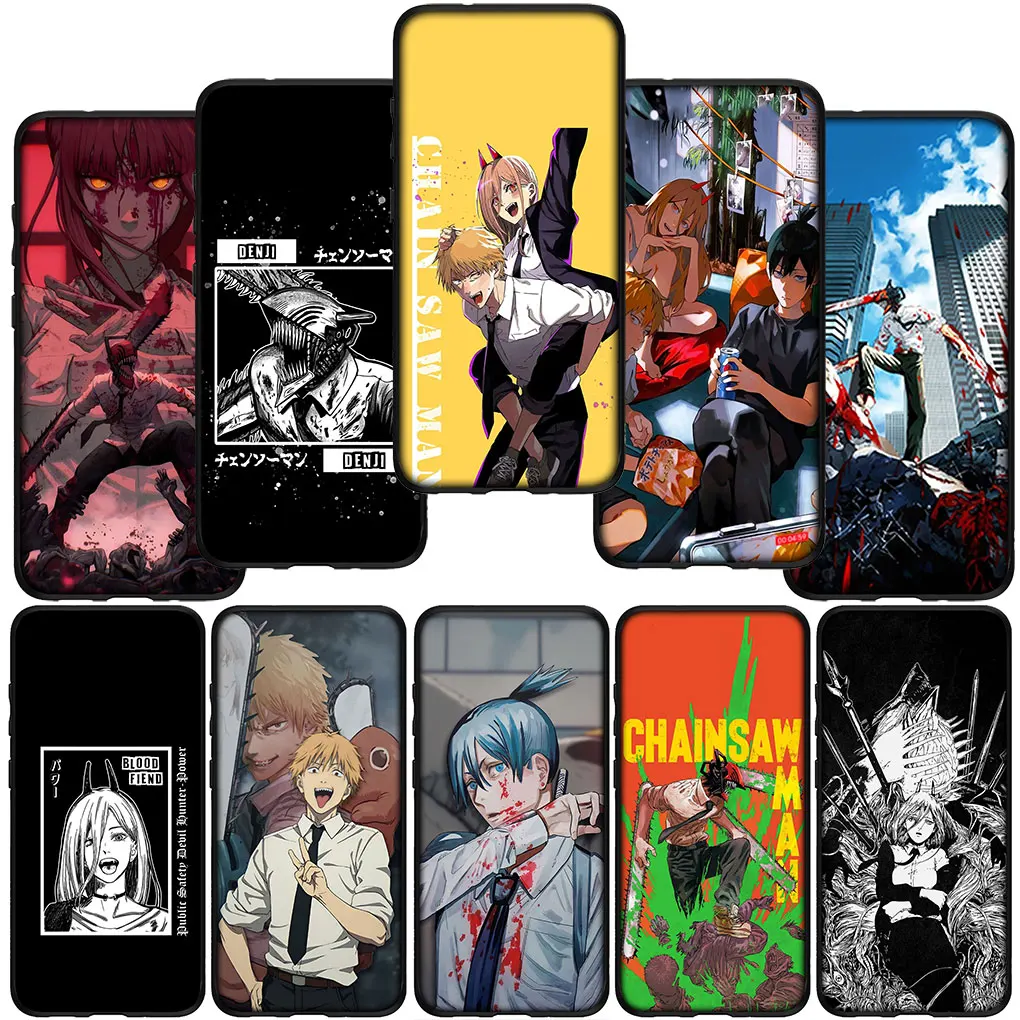 Tatsuki Fujimoto Chainsaw Man Gir Makima Cover for Xiaomi Redmi Note 13 8 7 12 Pro A3X 13C 12C 8A 7A 8T A3 4G 5G C Case