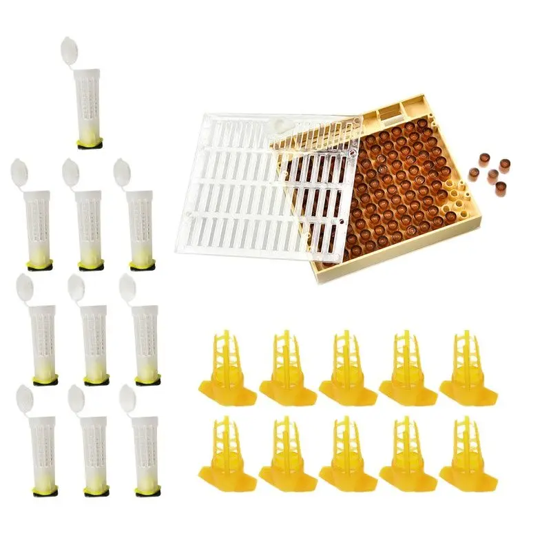 

Beekeeping Cupkit 120 Cell Cups Tool Set Queen Rearing System Nicot Complete Catcher Cage Apiculture Helper