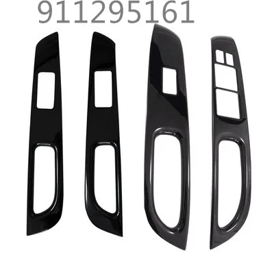 

Стеклянная панель переключателя для Nissan NOTE, четырехдверная панель подлокотника из АБС-пластика, черный правый титановый