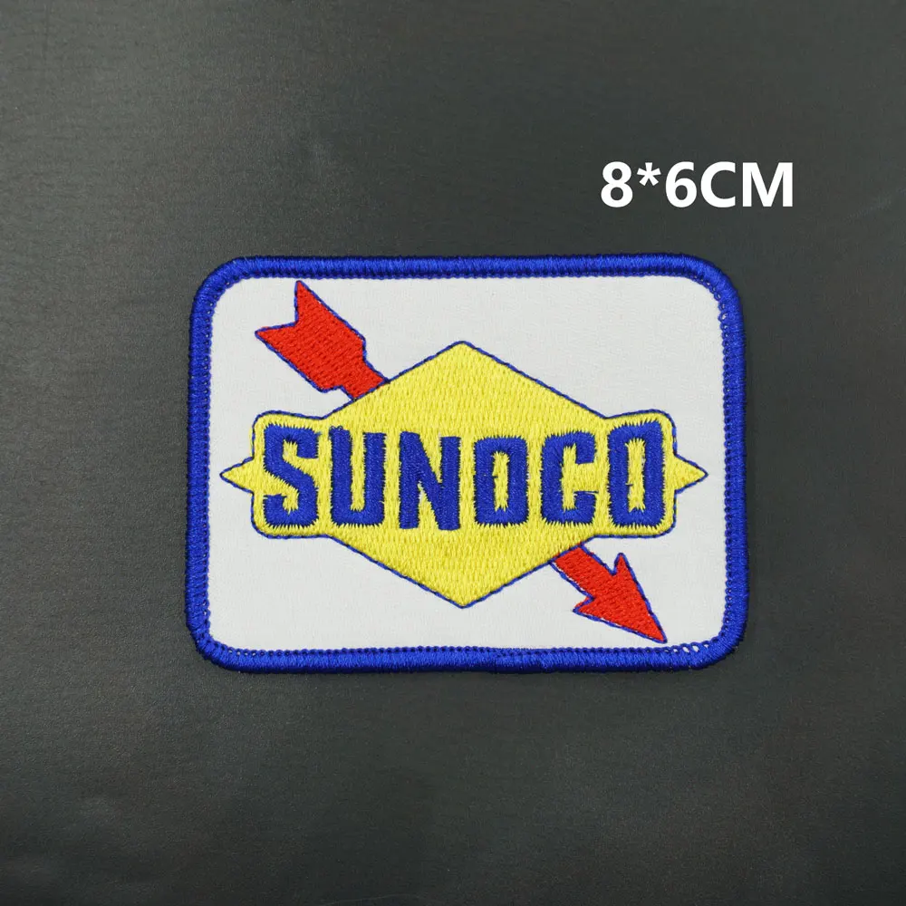 

Sunoco Oli Company нашивки с вышитым логотипом с крючком и петлей сзади для одежды шляпы аксессуары