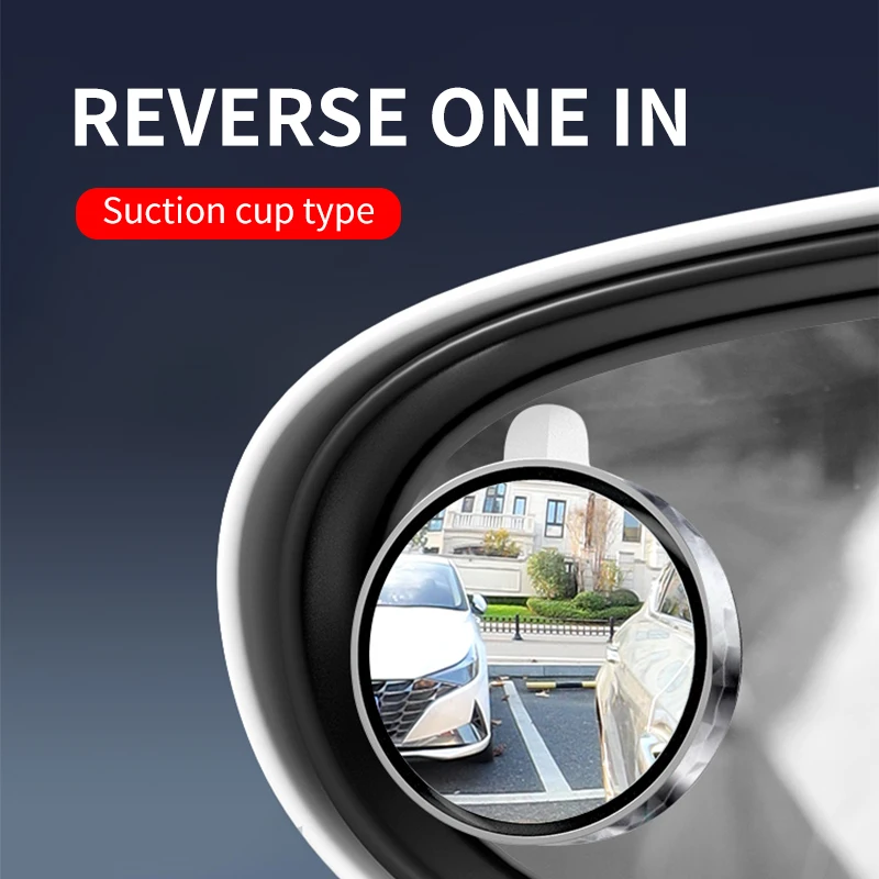 

Small Round Mirror Of Car Reversing Sensor Blind Zone Auxiliary Mirror 360 Degree Sucker Type Ultra Clear Rearview Mirror