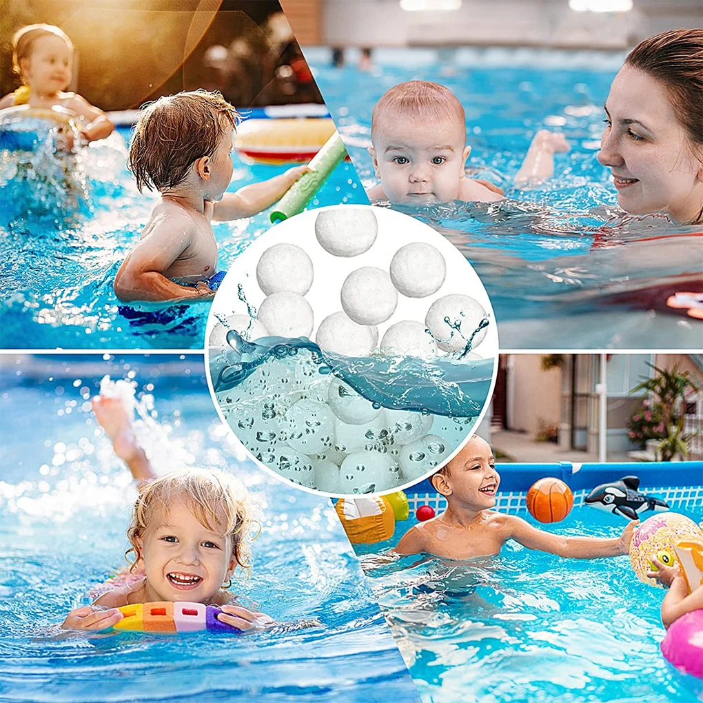 

1 Bag ABS Swimming Pool Filter Ball Reusable Cleaning Balls Accessories