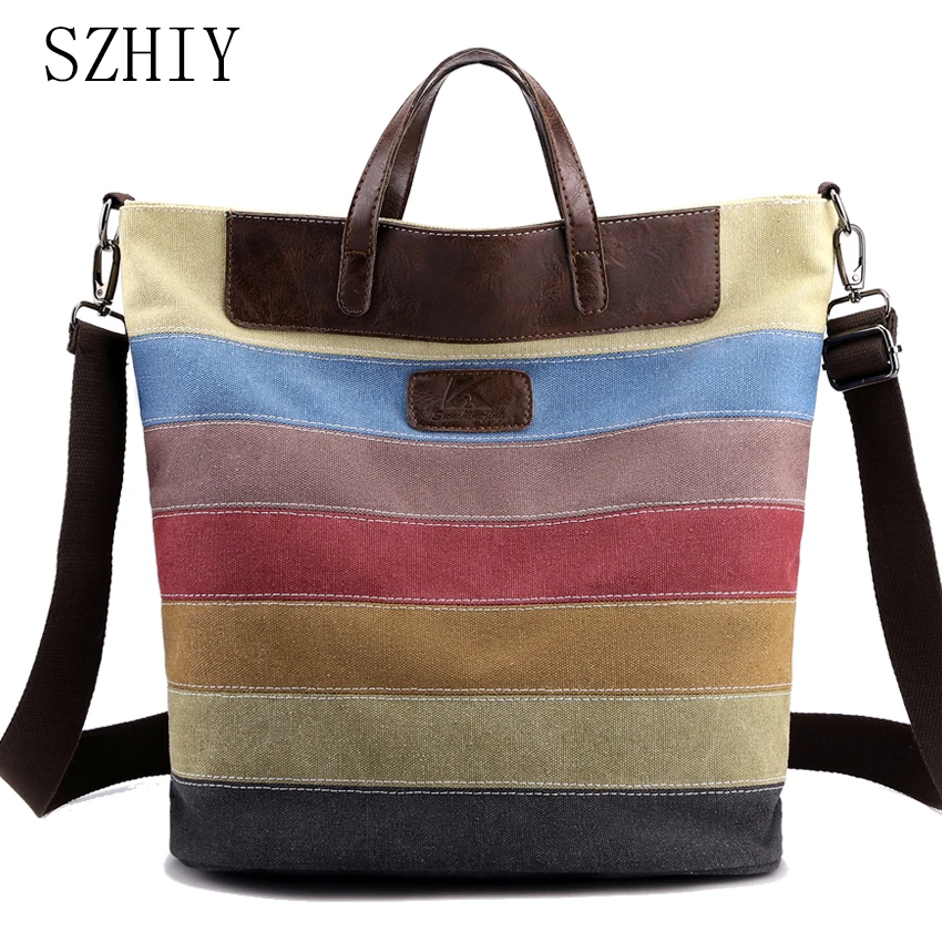 

Luxury Designer Handbag for Women Canvas Tote Bag Vintage Beach Shopper Shoulder Bags Leisure Travel Large Capacity Schoolbag