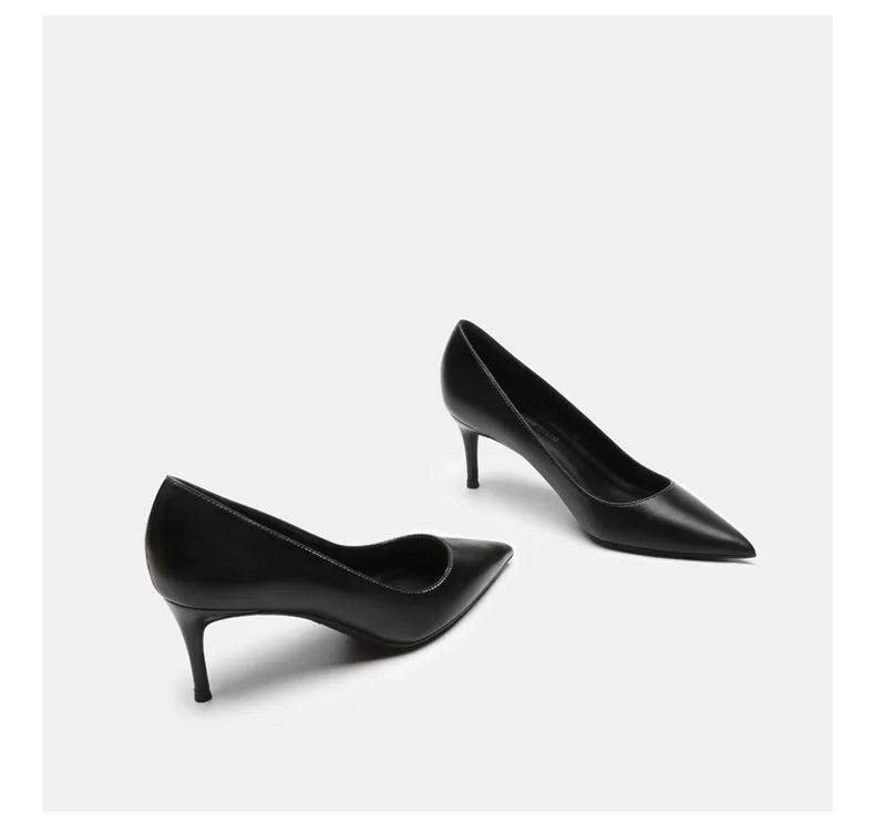 

Pointed high heels black all-match stiletto work shoes single shoes fashion women's shoes