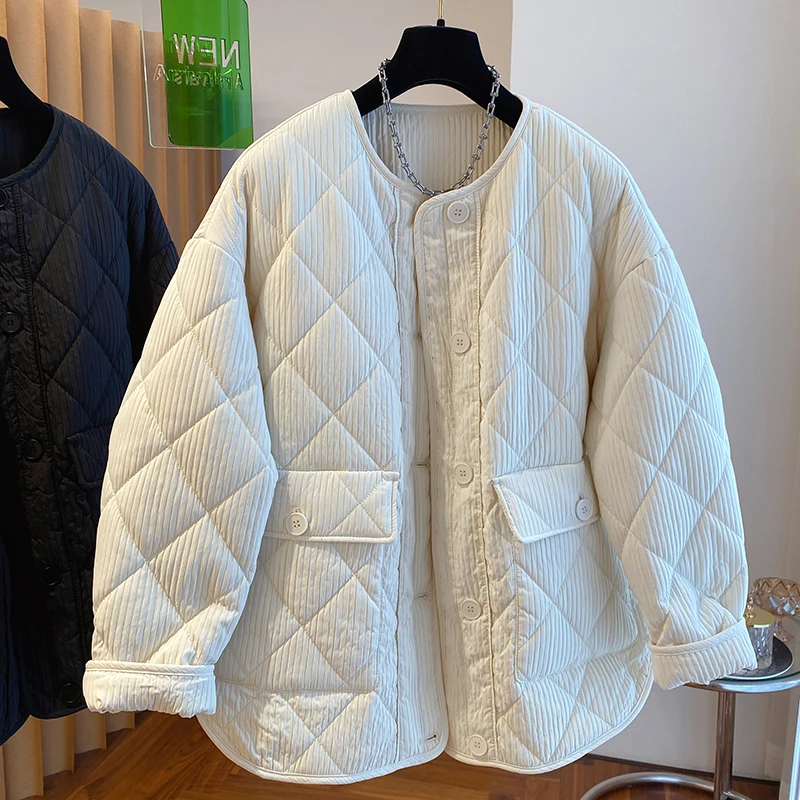 Свободное пальто с хлопковой подкладкой женская модная дизайнерская нишевая