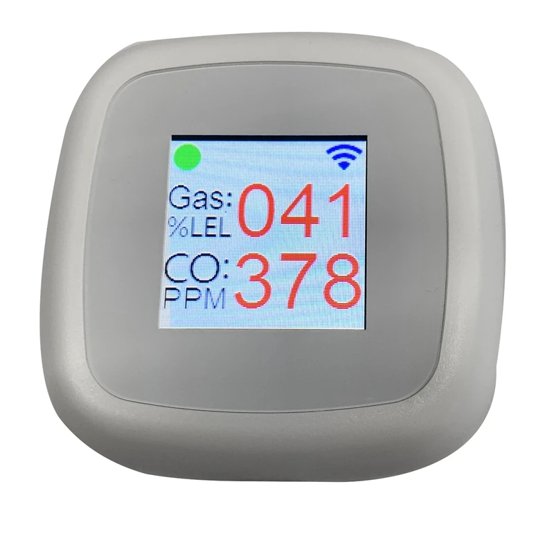 

1 PCS Natural Gas Detector And Propane Alarm White Plastic For LNG, LPG, Methane With Voice Warning And Digital Display